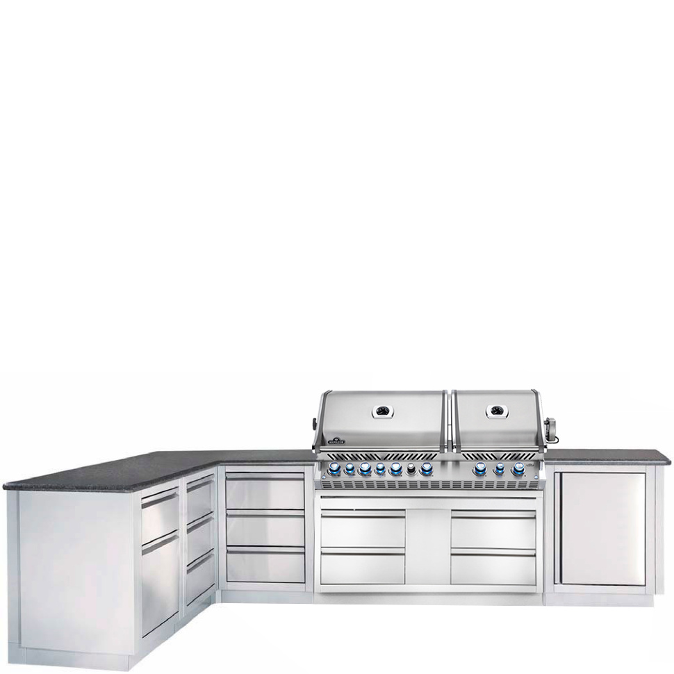 Летняя кухня Oasis 300 с грилем Napoleon Prestige BIPRO-825