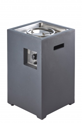 Газовый уличный стол-камин Clifton Compact Square Slate