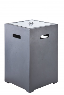 Газовый уличный стол-камин Clifton Compact Square Slate