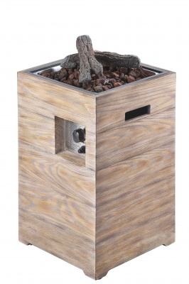 Газовый уличный стол-камин Clifton Compact Square Lime