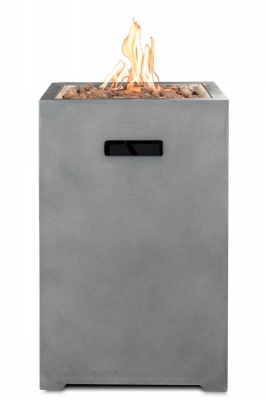 Газовый уличный стол-камин Clifton Compact Square Grey