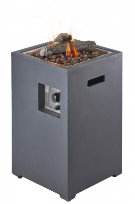 Газовый уличный стол-камин Clifton Compact Square Slate