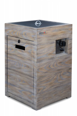 Газовый уличный стол-камин Clifton Compact Square Lime
