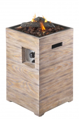 Газовый уличный стол-камин Clifton Compact Square Lime